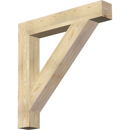 Ekena Millwork Traditional Block Rough Sawn Bracket, Douglas Fir, 6"W x 42"D x 42"H BKT06X42X42TRA05RDF